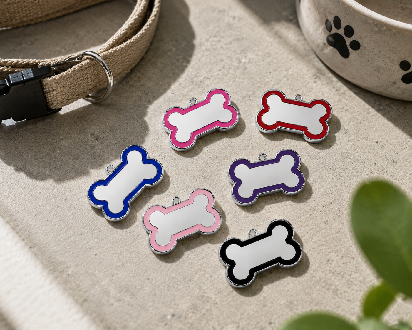 Colourful Outlined Bone - Small
