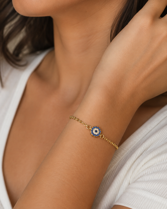 Crystal Evil Eye Bracelet