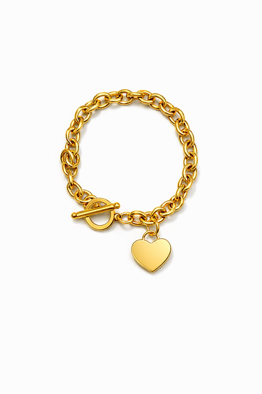 Chunky Heart Bracelet