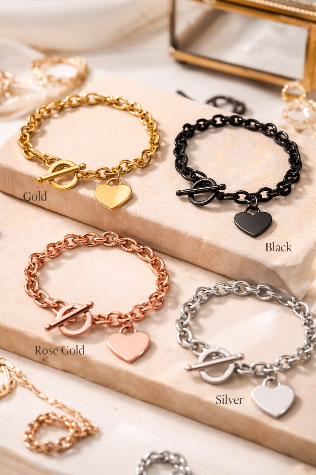 Chunky Heart Bracelet