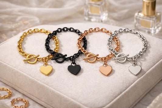 Chunky Heart Bracelet